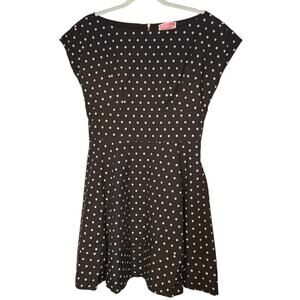 Kate Spade Fiorella Polka Dot Fit and Flare Cap Sleeve Retro Sun Dress Size 8